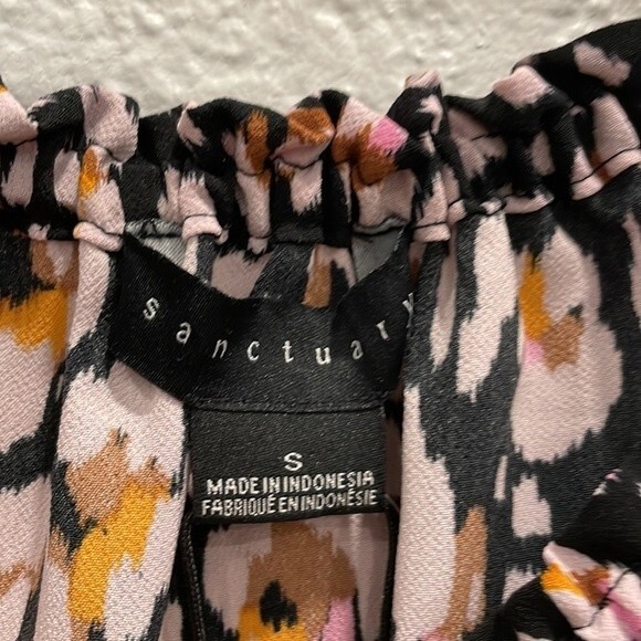 NEW Sanctuary Sunshine Off Shoulder Long Sleeve Blouse in Wild Size Small - Picture 5 of 9